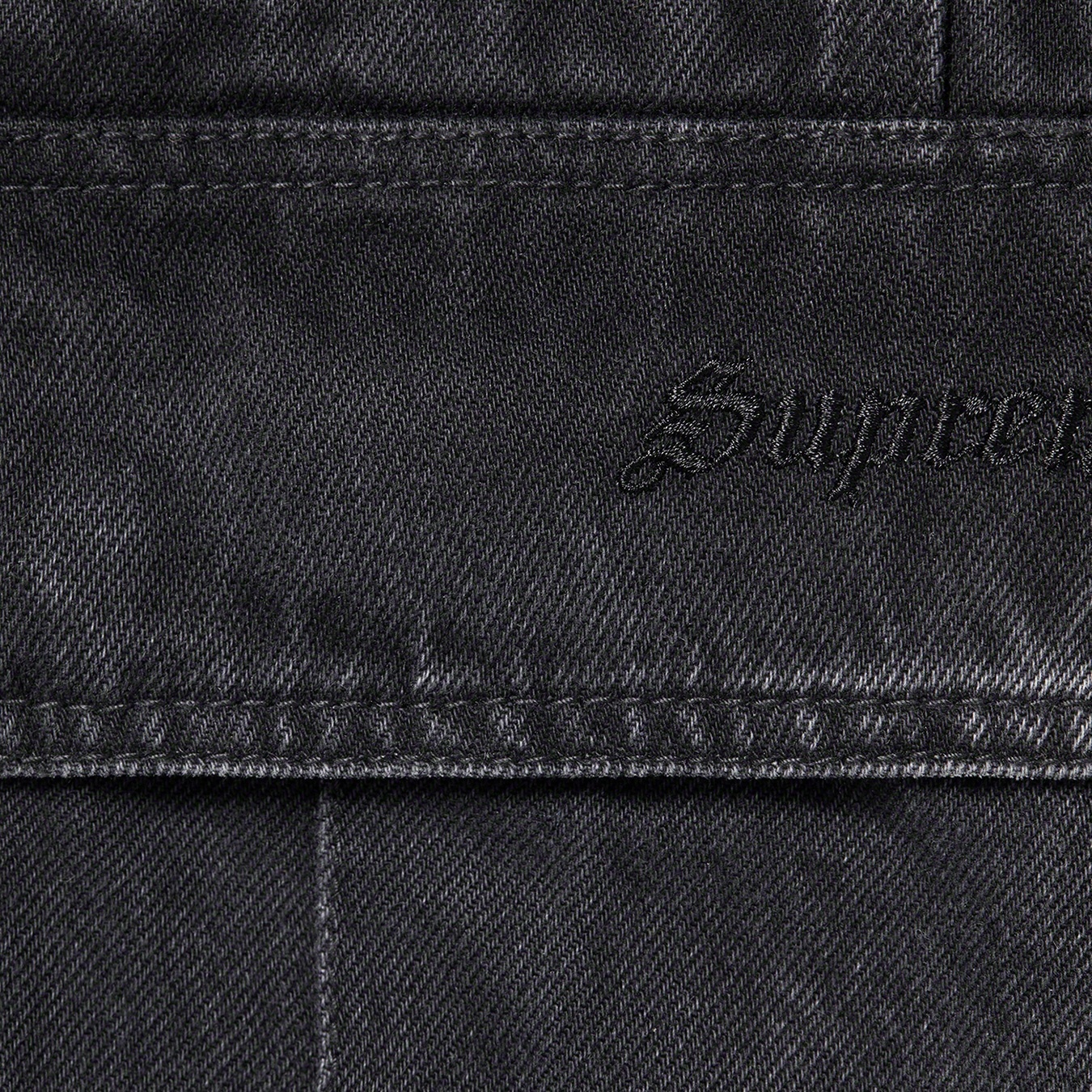Cargo Denim Overalls view 3